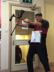 Paul giving us some moral boosting laughs as Ninja Map Reader before we began