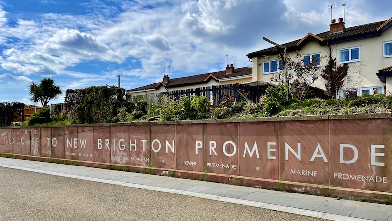 New Brighton Promenade wall sign