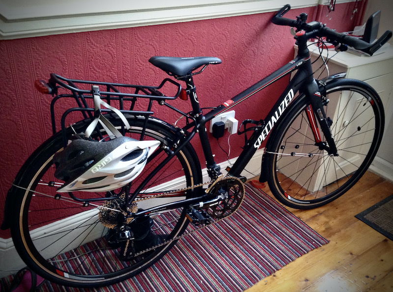 My bike in the hallway.