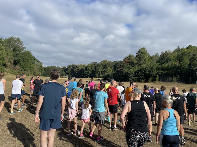 People lining up for parkrun