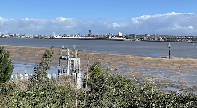 A view of Liverpool across the Mersey