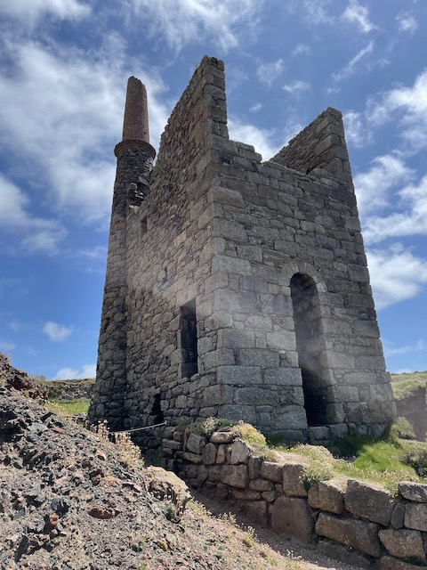 Engine room with a partial chimney
