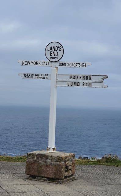 The famous Land's End Sign post
