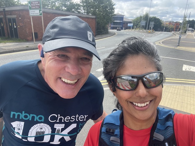 A selfie with John on the road