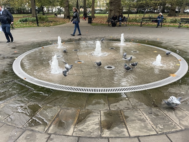 Russell Square fountains