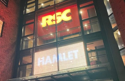 The front of the RSC building in Stratford upon Avon