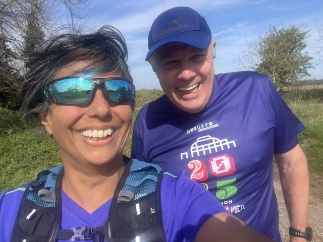 Me and John after our joint post Parkrun, err run.