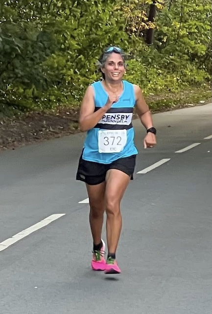 Me running in the race.