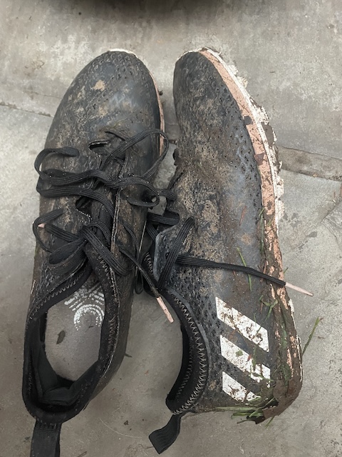 Dirty running shoes