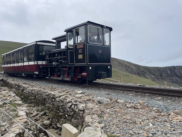 The train going past